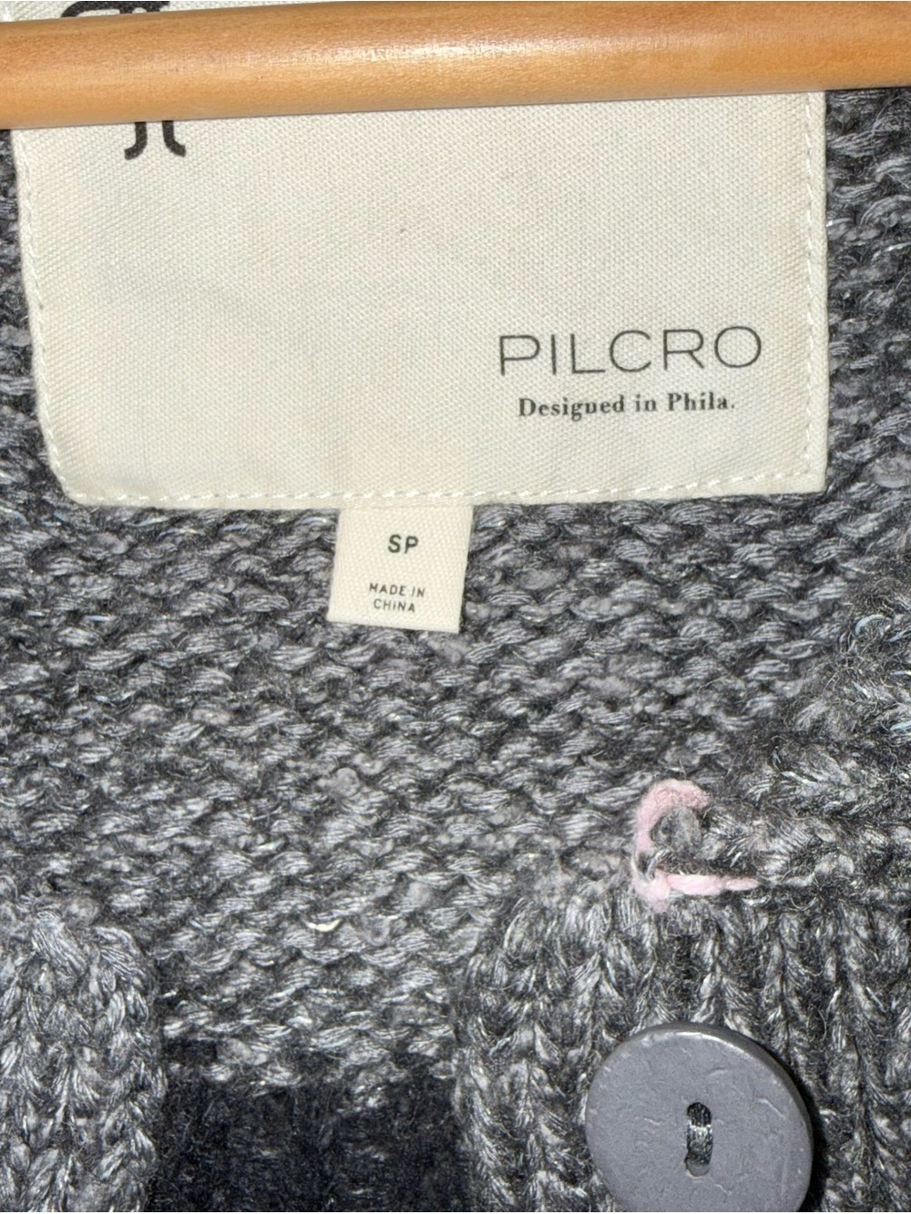 NWOT Pilcro The Jesse Dog Icon Cardigan Sweater - Picture 8 of 8